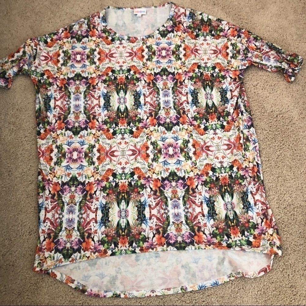 LuLaRoe floral patterned Irma - Picture 1 of 8